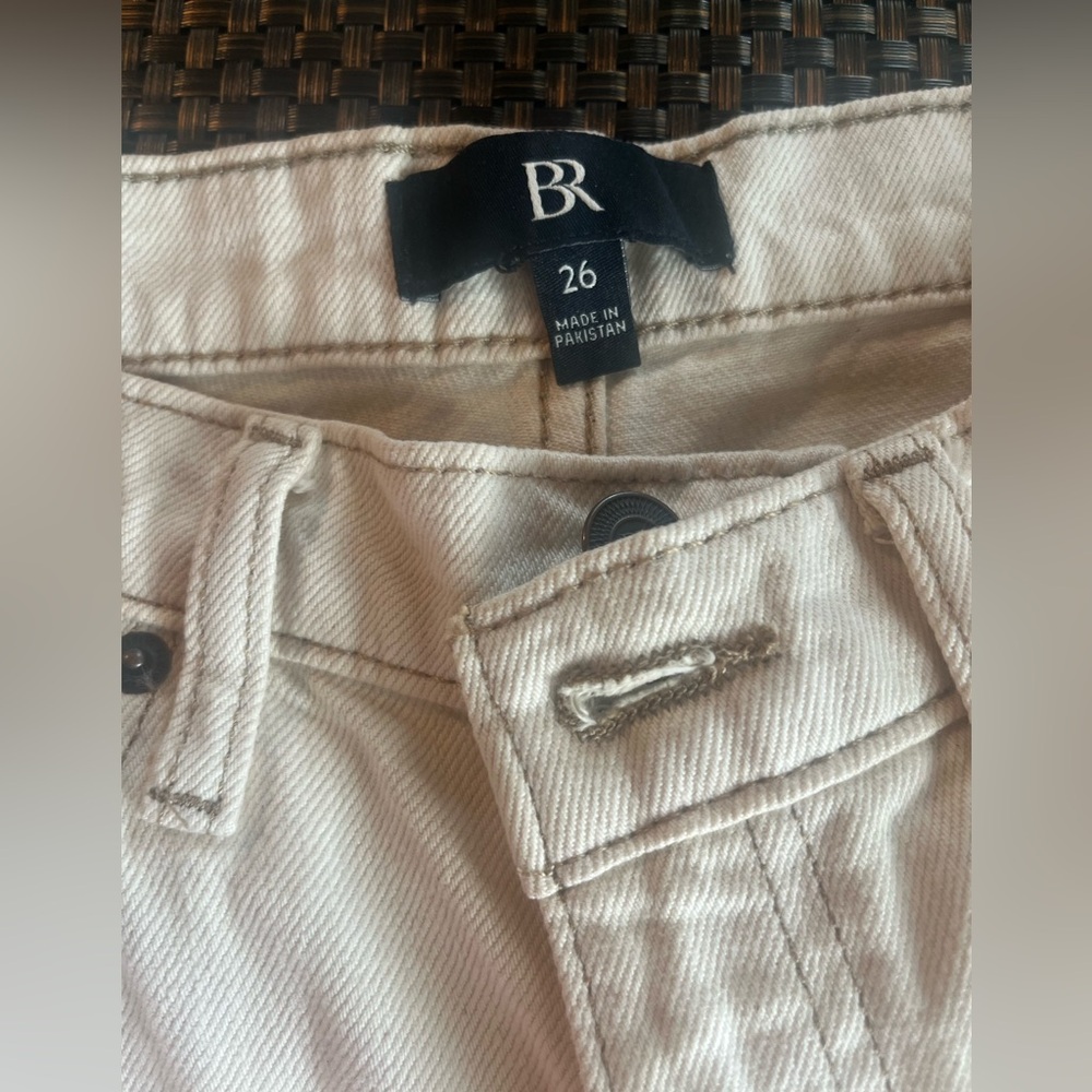 Banana Republic Ecru Relaxed Bootcut Flare Jeans - Picture 4 of 13